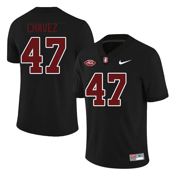 Men #47 Alejandro Chavez Stanford Cardinal 2024 ACC Conference College Football Jerseys Stitched-Bla